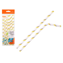 Słomki papierowe TWIST 12szt. Ravi